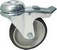 Synthetic Rubber Tyre Bolt Hole Braked Castors