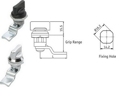 Mini Cam Lock with Wing Knobs