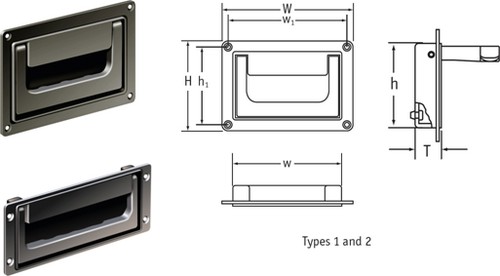 Hinged Recessed Handles