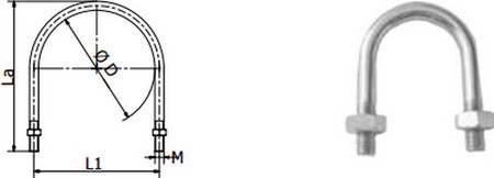 Round steel split pipe ring for lower-end applications